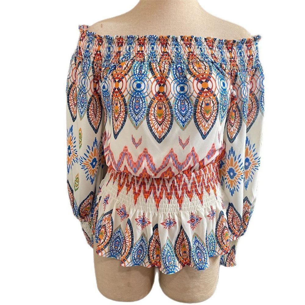 NWT Flying Tomato Paisley Off The Shoulder Top Size Medium New